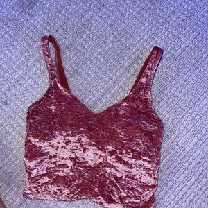 lululemon align top velvet pink crushed velvet limited addition